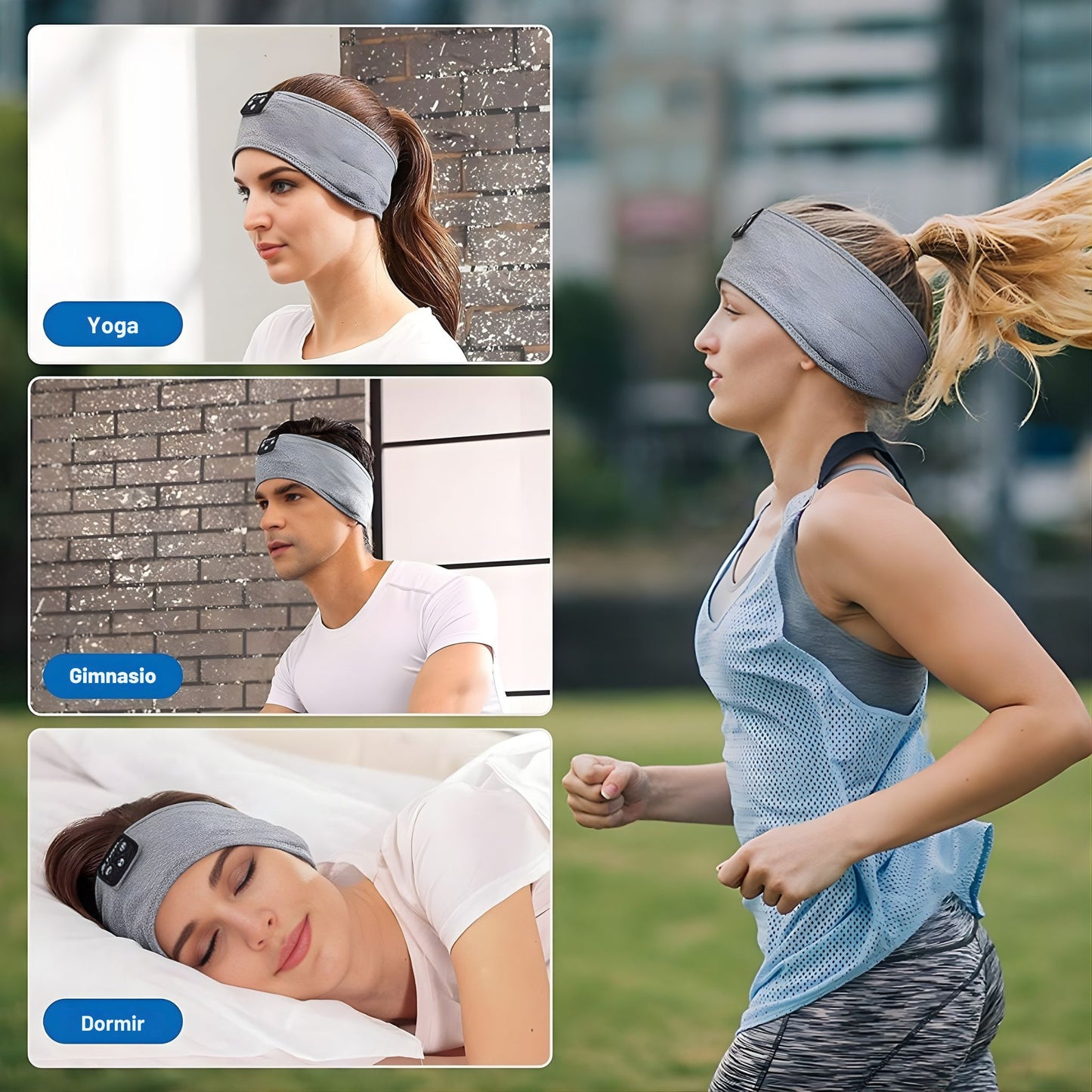 Banda para dormir con auriculares Bluetooth 5.4