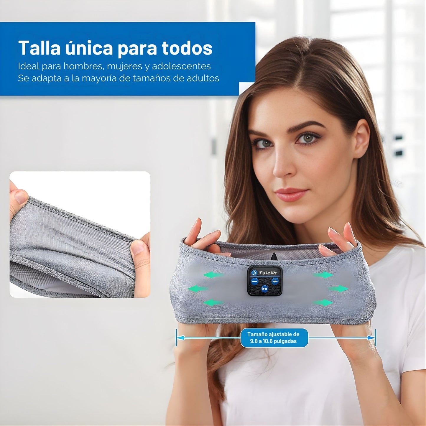Banda para dormir con auriculares Bluetooth 5.4