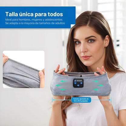 Banda para dormir con auriculares Bluetooth 5.4